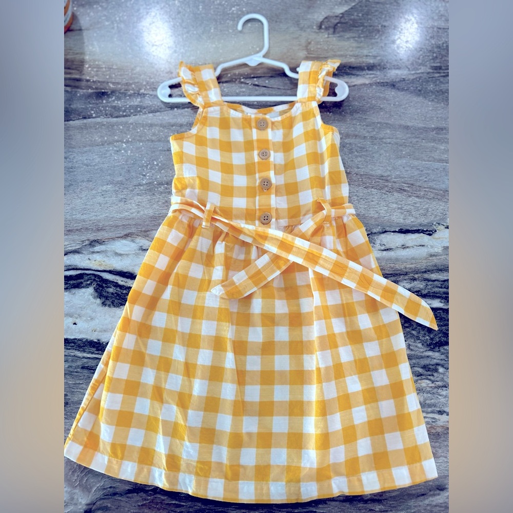 Carter’s Kids Yellow Gingham Sundress Size 5